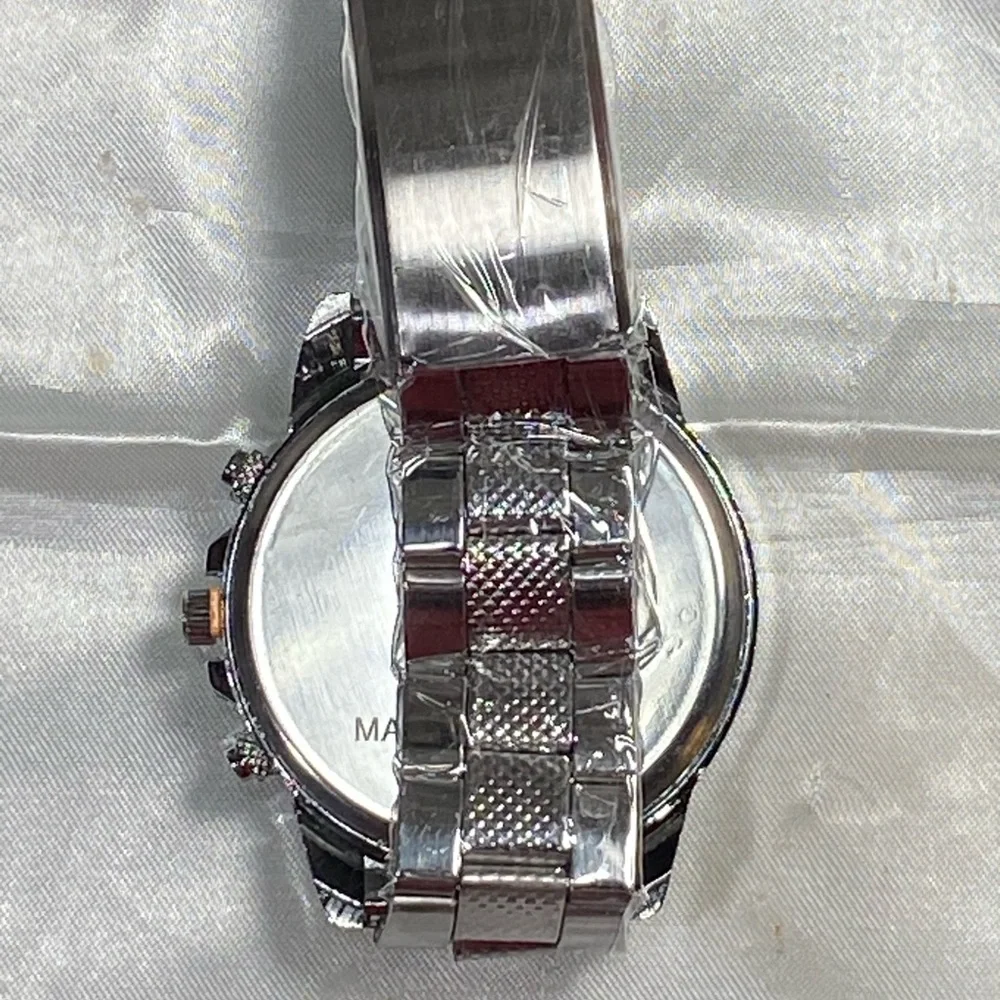 Geneva Silver style.  Watch with Textured Band $20 each or 2 for $30